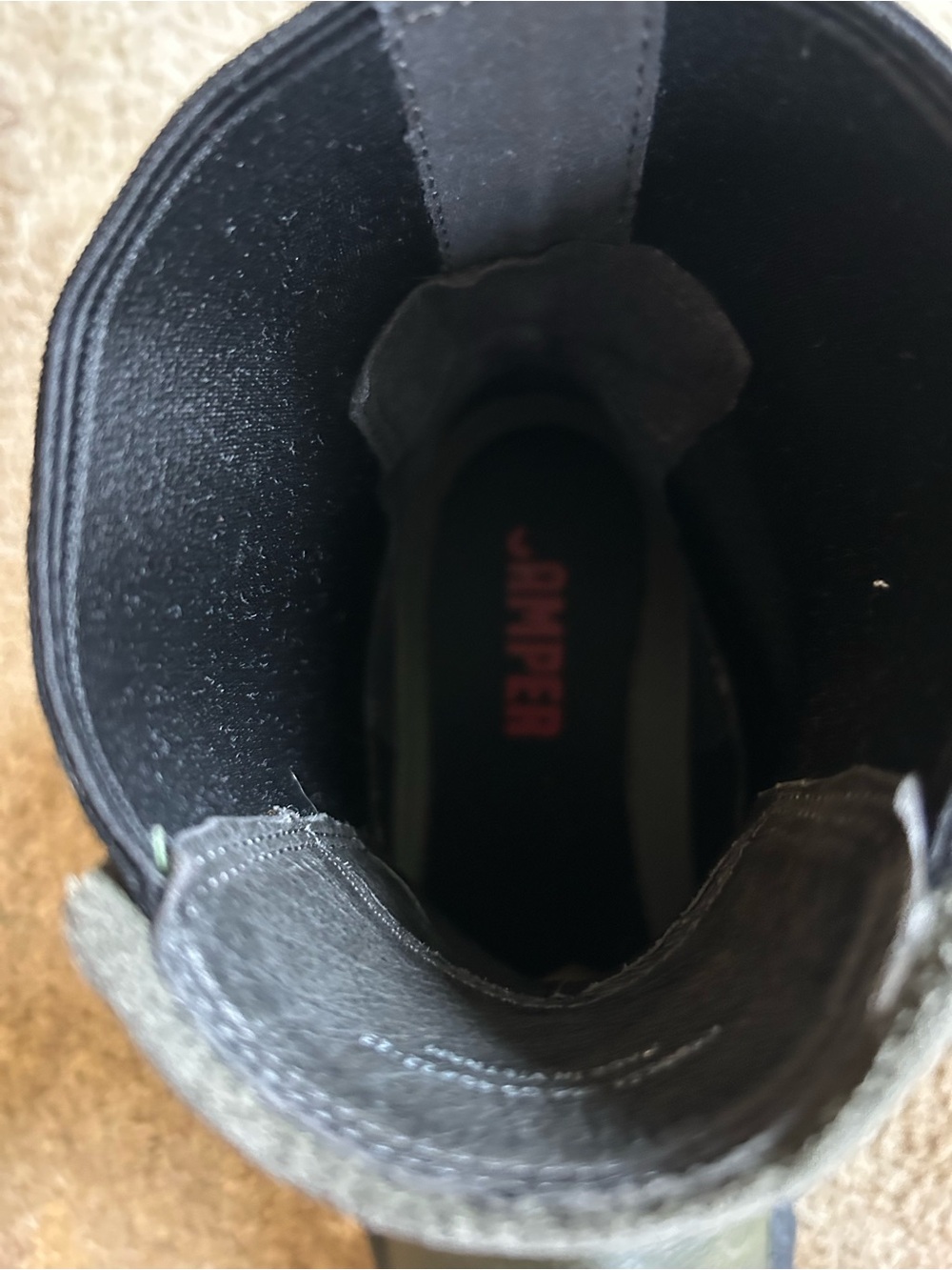 Camper Olive Chelsea Lug-Sole Ankle Boots - Picture 12 of 13
